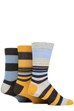 Load image into Gallery viewer, MENS 3PR SOCKSHOP Striped Bamboo Gentle Socks