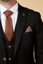 Load image into Gallery viewer, Marc Darcy Max 3PC Black Suit