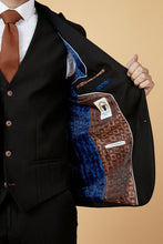 Load image into Gallery viewer, Marc Darcy Max 3PC Black Suit