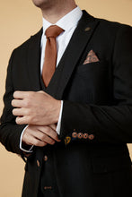 Load image into Gallery viewer, Marc Darcy Max 3PC Black Suit