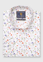 Load image into Gallery viewer, Tailored Fit Wild Flower Print Linen Cotton Shirt (4305ET)