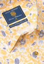 Load image into Gallery viewer, Regular Fit Lemon Print Linen Cotton Short Sleeve Shirt - 4479A