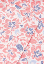 Load image into Gallery viewer, Regular Fit Rose Floral Print Linen Cotton Short Sleeve Shirt - 4479B