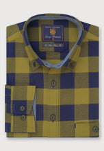 Load image into Gallery viewer, Regular Fit Red and Navy Check Cotton Shirt (4535)