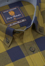 Load image into Gallery viewer, Regular Fit Red and Navy Check Cotton Shirt (4535)