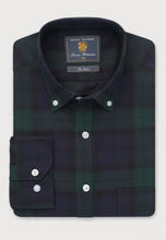 Load image into Gallery viewer, Regular Fit Green and BlueTartan Shirt
