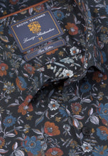 Load image into Gallery viewer, Regular Fit Black Multi Ornate Floral Print Cotton Shirt