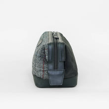 Load image into Gallery viewer, Grey Harris Tweed Gladstone Washbag