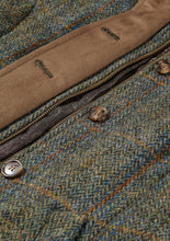 Load image into Gallery viewer, ANDI LADIES GILET HARRIS TWEED - GREEN MULTI