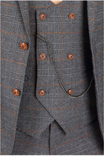 Load image into Gallery viewer, Marc Darcy Jenson Grey Check 3pc Suit
