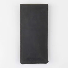 Load image into Gallery viewer, Grey Harris Tweed Fold Over Glasses Case