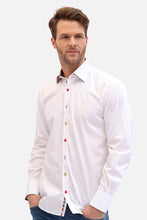 Load image into Gallery viewer, Claudio Lugli White Shirt with Stripe Detail (CP6752)