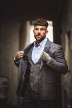 Load image into Gallery viewer, Marc Darcy Jenson Grey Check 3pc Suit
