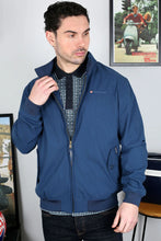 Load image into Gallery viewer, Lambretta Showerproof Dark Blue Harrington Jacket