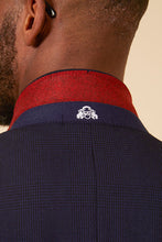 Load image into Gallery viewer, Marc Darcy BROMLEY Navy Check 3pc Suit