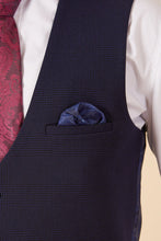 Load image into Gallery viewer, Marc Darcy BROMLEY Navy Check 3pc Suit