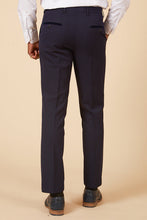Load image into Gallery viewer, Marc Darcy BROMLEY Navy Check 3pc Suit