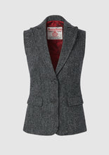 Load image into Gallery viewer, BUCKTROUT Pippa Harris Tweed Waistcoat Grey
