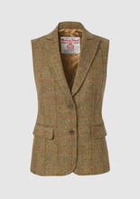Load image into Gallery viewer, BUCKTROUT Pippa Harris Tweed Waistcoat Mustard