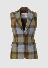 Load image into Gallery viewer, PIPPA WAISTCOAT Harris Tweed - GREEN/BLUE