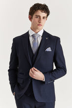 Load image into Gallery viewer, PAUL REGENT NAVY CHECK THREE PIECE SUIT