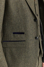 Load image into Gallery viewer, PAUL ANDREW OSCAR GREEN TWEED THREE PIECE SUIT