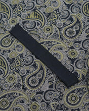 Load image into Gallery viewer, LAMBRETTA Paisley Brand Polo (Navy / Grey)