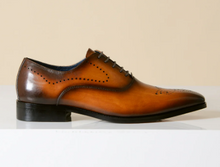Load image into Gallery viewer, Marc Darcy - Jake Tan Contrast Oxford Shoe