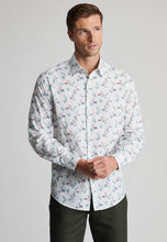 Load image into Gallery viewer, Regular Fit White Pelican Print Cotton Shirt - 4730B