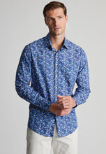 Load image into Gallery viewer, Regular Fit Navy Whale Print Cotton Shirt - 4730C