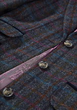 Load image into Gallery viewer, BUCKTROUT TORI ¾ COAT - NAVY MULTI CHECK