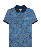 Load image into Gallery viewer, Lambretta Paisley Brand Polo Navy / Khaki