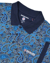 Load image into Gallery viewer, Lambretta Paisley Brand Polo Navy / Khaki