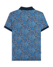 Load image into Gallery viewer, Lambretta Paisley Brand Polo Navy / Khaki