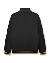 Load image into Gallery viewer, LAMBRETTA Tipped Quarter Zip Sweat Black