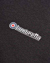 Load image into Gallery viewer, LAMBRETTA Tipped Quarter Zip Sweat Black