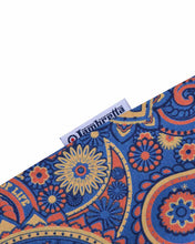 Load image into Gallery viewer, Lambretta Paisley Brand Tee Dark Blue / Sand