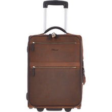 Load image into Gallery viewer, Airline Friendly Cabin Size Leather Trolley Brown: 79014