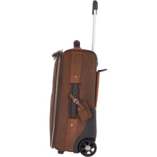 Load image into Gallery viewer, Airline Friendly Cabin Size Leather Trolley Brown: 79014