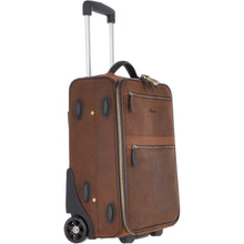 Load image into Gallery viewer, Airline Friendly Cabin Size Leather Trolley Brown: 79014