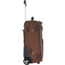 Load image into Gallery viewer, Airline Friendly Cabin Size Leather Trolley Brown: 79014