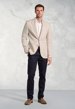 Load image into Gallery viewer, Tailored Fit Eastwood Sand Pure Linen Jacket