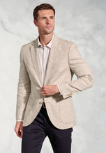 Load image into Gallery viewer, Tailored Fit Eastwood Sand Pure Linen Jacket