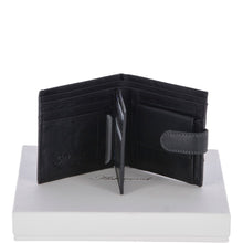 Load image into Gallery viewer, Crumble 8 Card, ID & Coins Bill Fold Tab Wallet Black/crum : 1411 C
