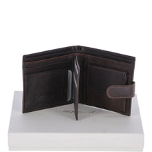Load image into Gallery viewer, Crumble 8 Card, ID & Coins Bill Fold Tab Wallet Brown/crum : 1411 C