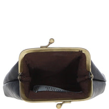 Load image into Gallery viewer, Ashwood Leather & Harris Tweed® Cloth Classic Kiss-Lock Purse Navy/Pink: TW-13-06-NP
