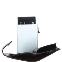 Load image into Gallery viewer, Ashwood Leather & Harris Tweed® Cloth RFID Secure Wallet Brown/Mcload: TW-16-01-BM