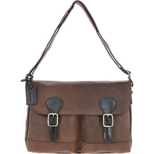 Load image into Gallery viewer, EDWARD Messenger Bag in Oily Brown Leather