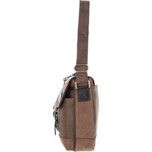 Load image into Gallery viewer, EDWARD Messenger Bag in Oily Brown Leather