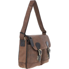 Load image into Gallery viewer, EDWARD Messenger Bag in Oily Brown Leather